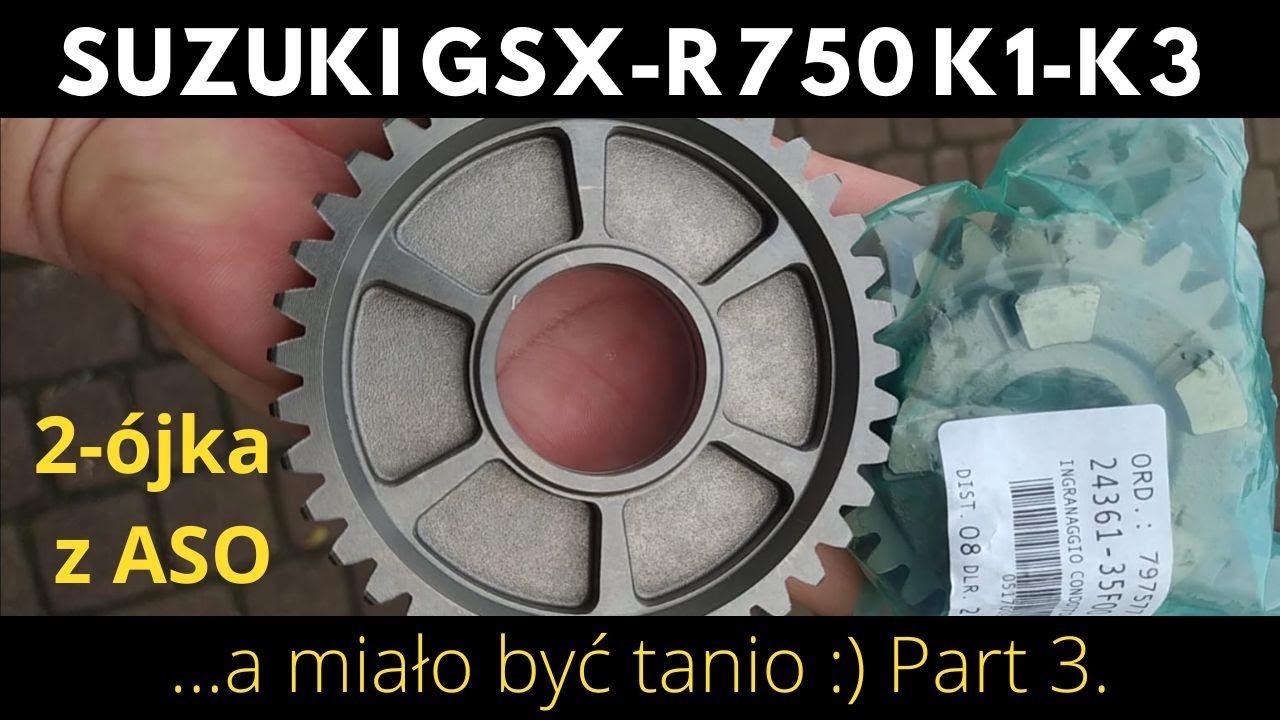 Suzuki GSX-R 750 K1 K2 K3 Part 3. ..a miało być tanio :) Complete reconstruction