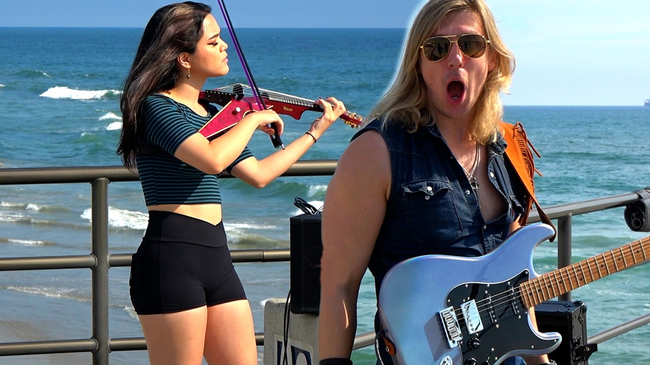 I Start to Play Led Zeppelin and This Violinist Steals The Show