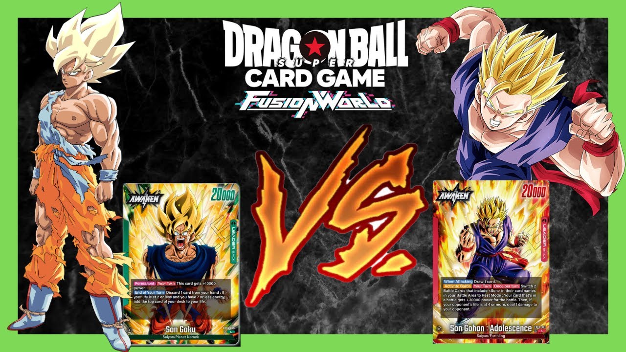 🐉 SON GOKU NAMEK (FB05) 🟢 vs RED GOHAN FB08 🔴 | DRAGON BALL CARD GAME FUSION WORLD Deck Profile