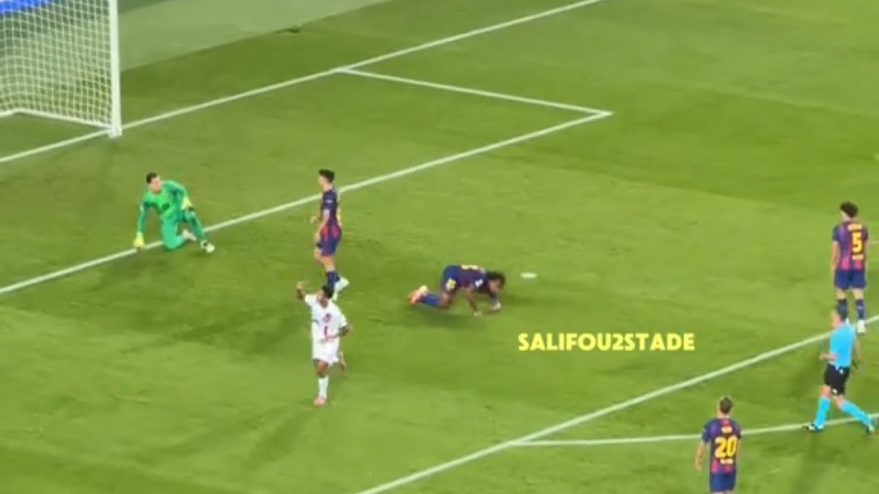 Senny Manyulu Goal vs Barcelona | Barcelona vs PSG UEFA Champions League