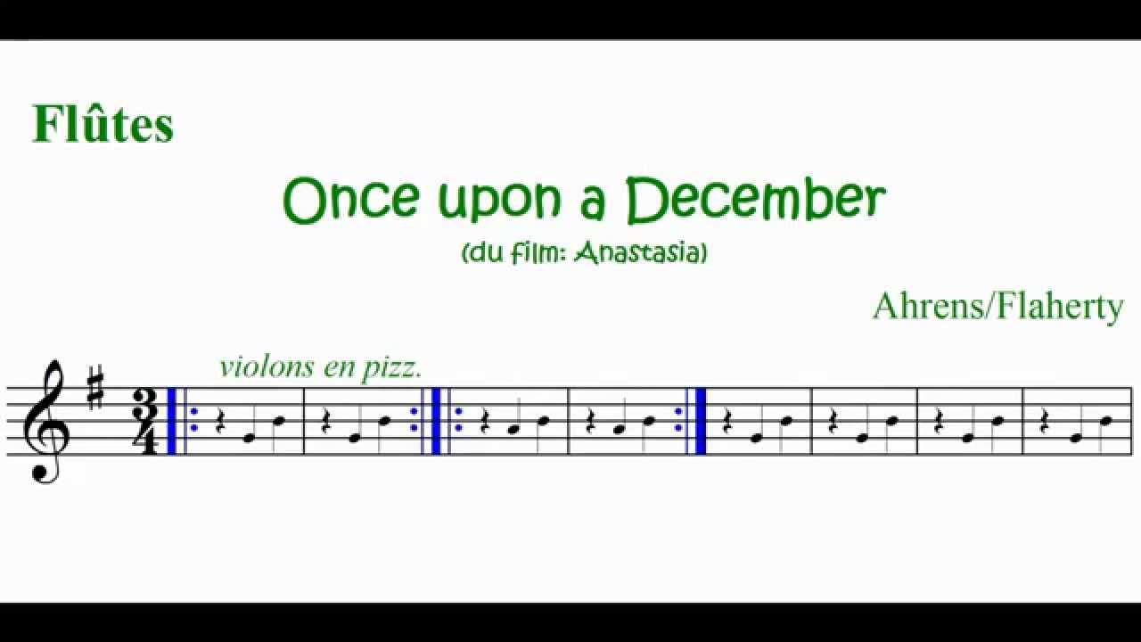 10 - Once Upon a December (pour flûtes à bec)