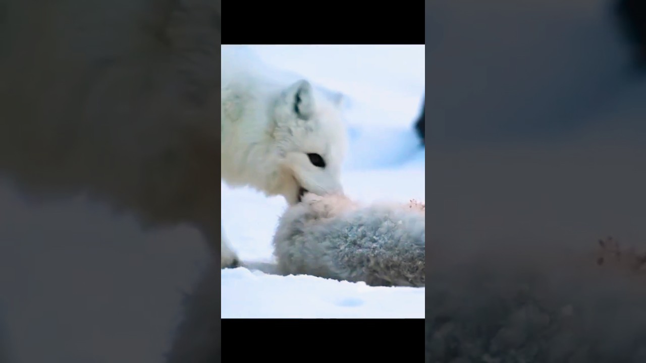 Starving Foxes Battle for Survival in Harsh Winter Conditions! #animals #wildlife #fox