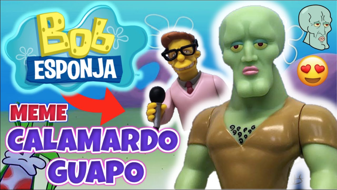 Figura de CALAMARDO GUAPO | Colección de Memes de Bob Esponja con Tito Guapotito @TOYSHOTS