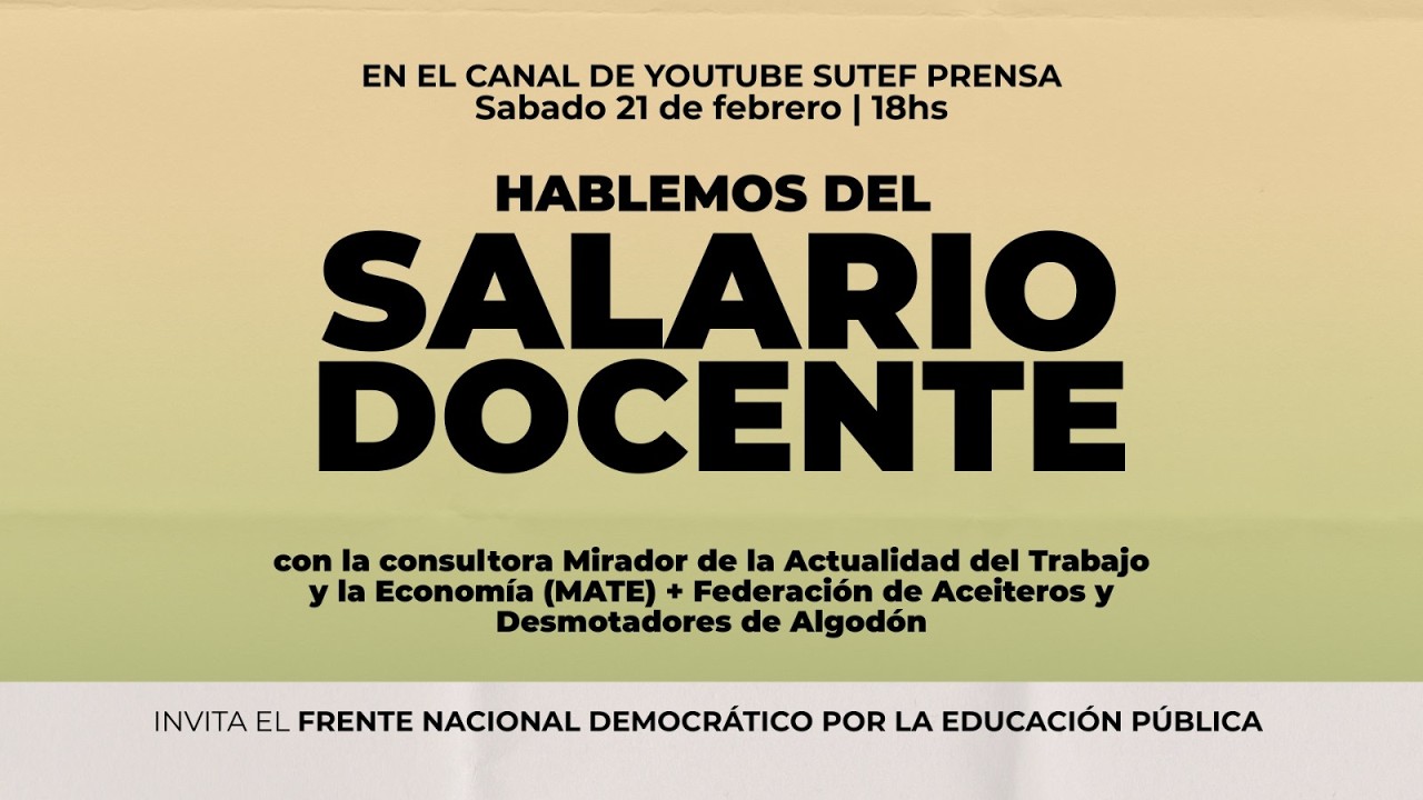 Hablemos del salario docente