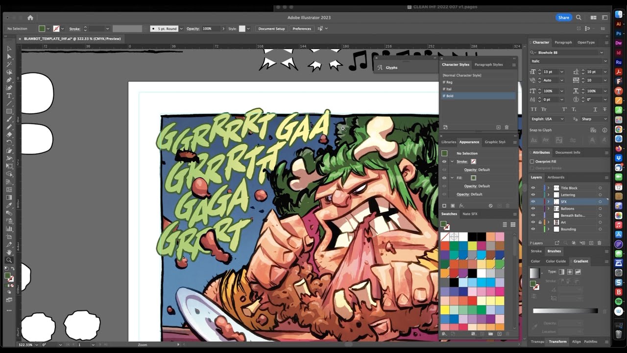 LETTERING LIVE 003 - I Hate Fairyland V2 #7, page 2