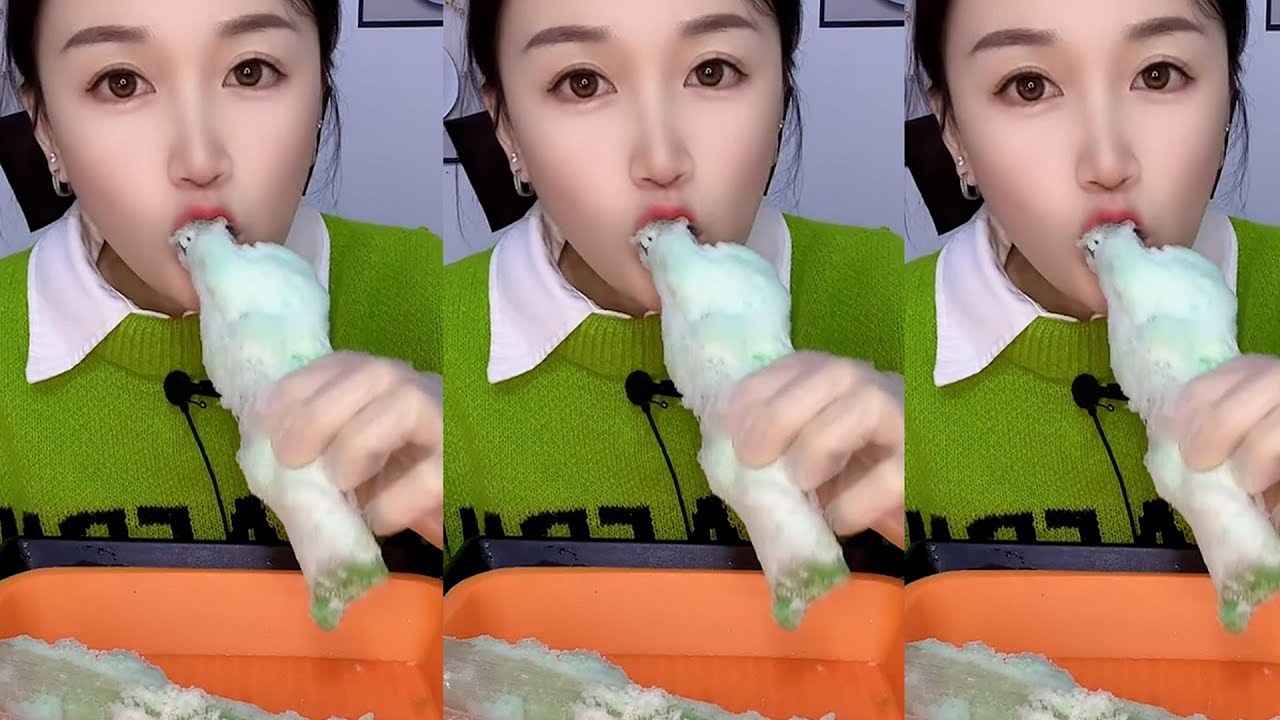 ASMR MUKBANG ICE EATING SOUNDS FROM THE FROZEN WATER