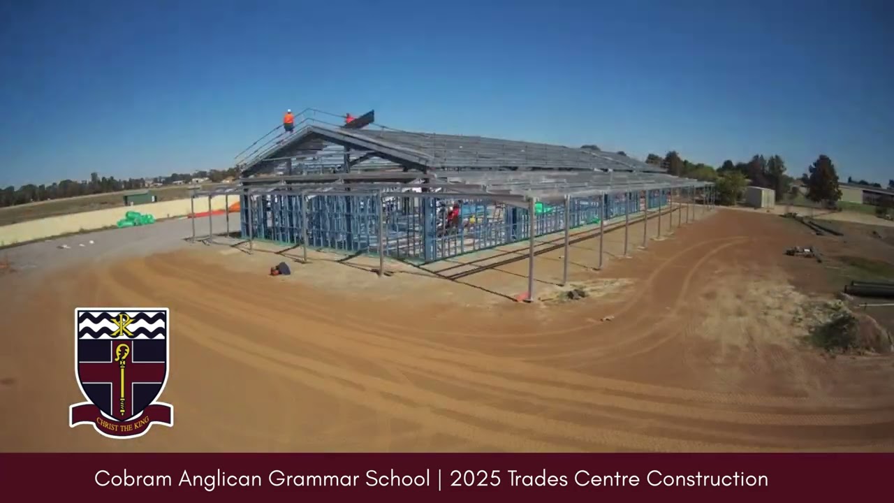 Cobram Anglican Grammar School Trades Centre construction time-lapse