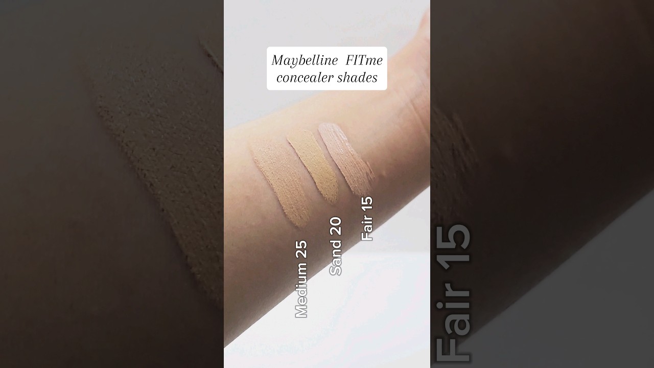 Maybelline Fit Me Concealer Swatches| 3 Must have shades 