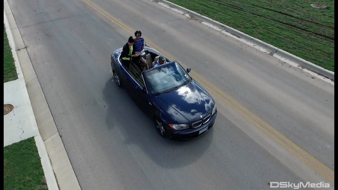 DJI Inspire 1 car chase! // BMW drone aerials // Test 60FPS // iPhone6 controls!
