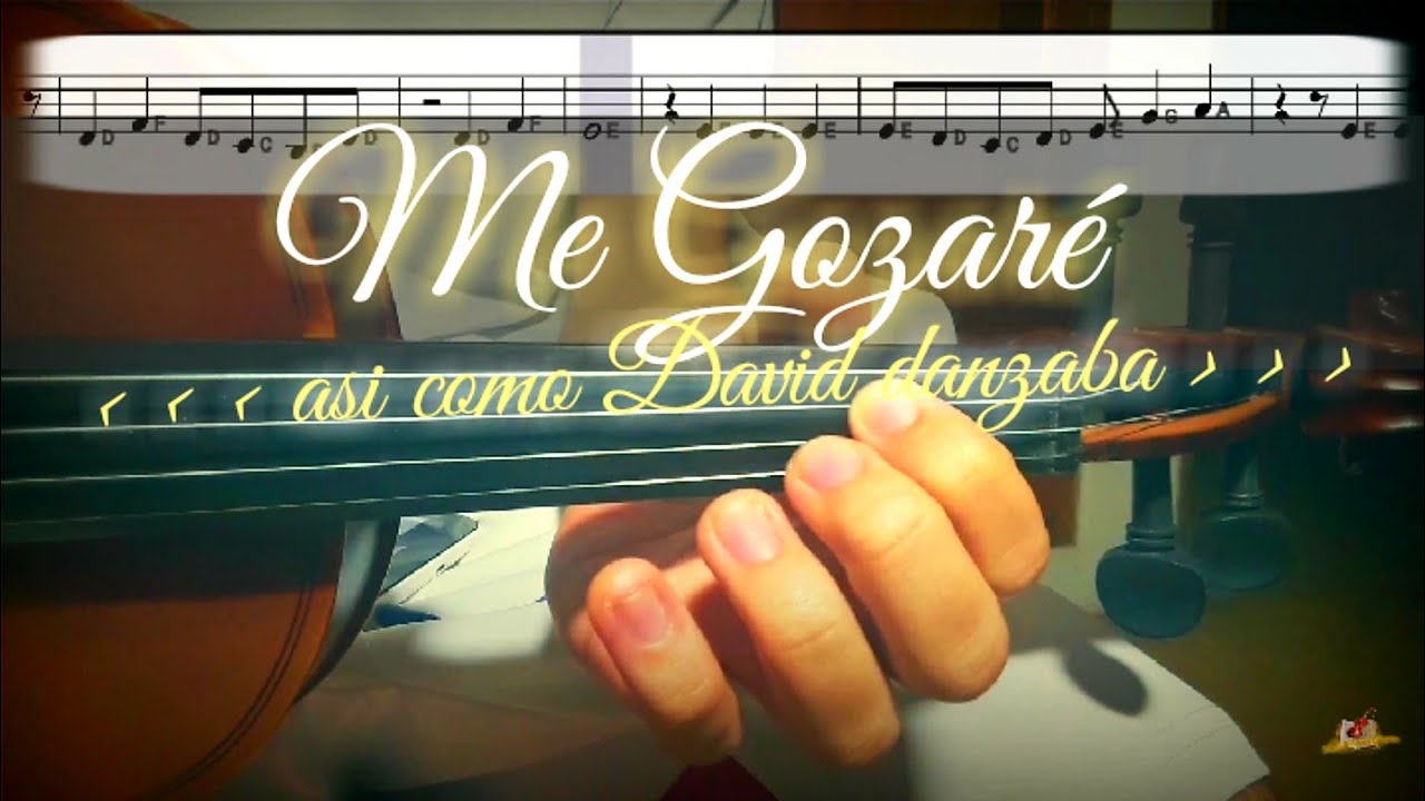 Me gozaré (Así como David danzaba) // notas y partitura para violín