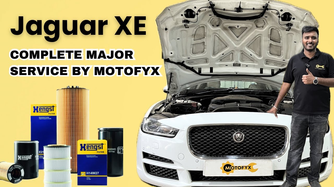 Jaguar XE complete major service by MotoFyx | Genuine OES Spares |Transparent Service | MotoFyx