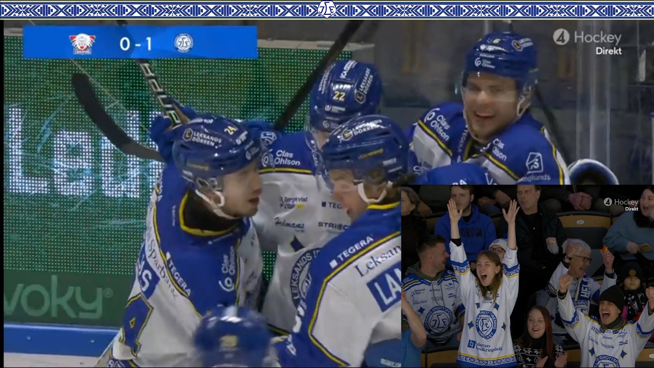 LEKSAND TAR YTTERLIGARE 3 PO&Auml;NG OCH KNAPPAR IN P&Aring; HV71 OCH &Ouml;REBRO! Link&ouml;ping-Leksand 24 feb. 2026