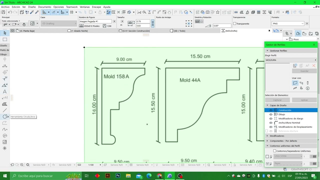 ARCHICAD|FULL CREAR MOLDURAS