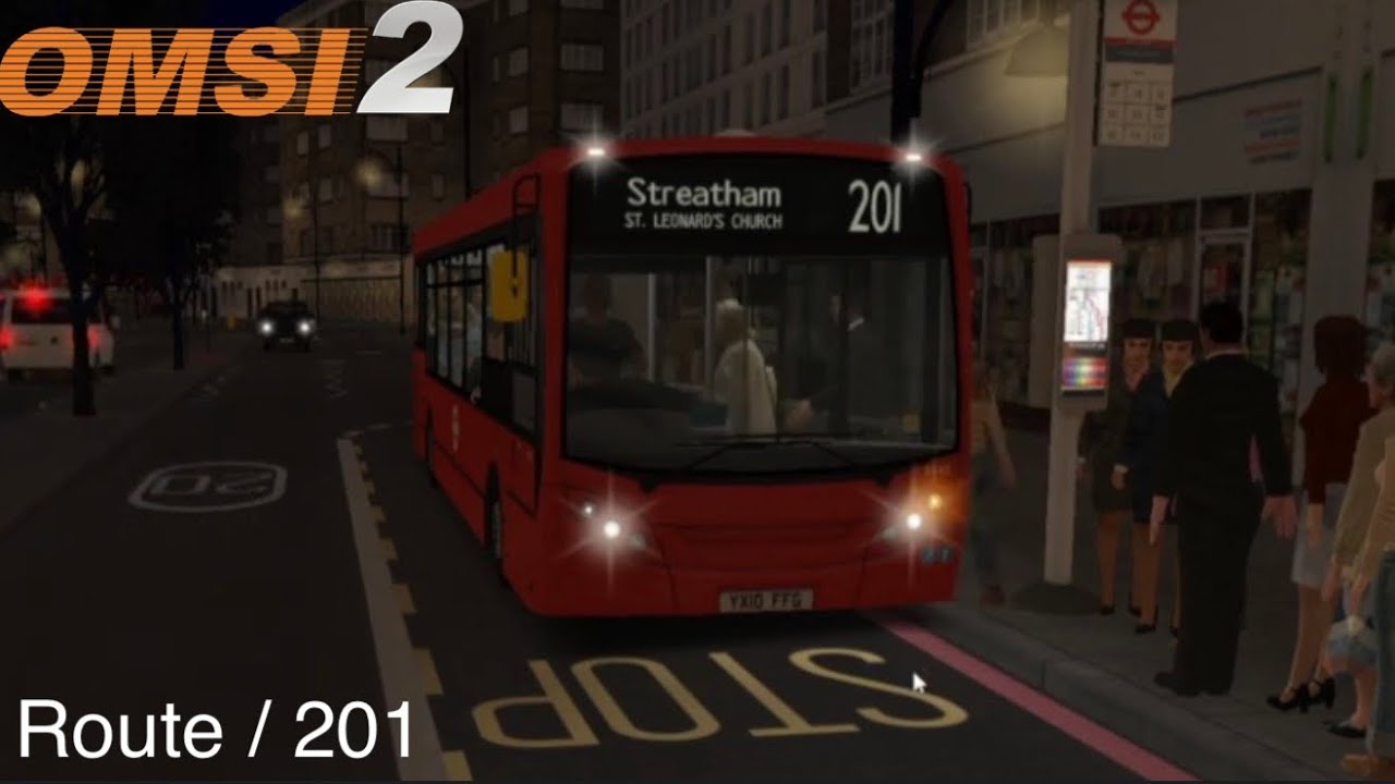 201 to Streatham ST. LEONARD’S CHURCH / OMSI 2 #route201 #omsi2 #busgame 