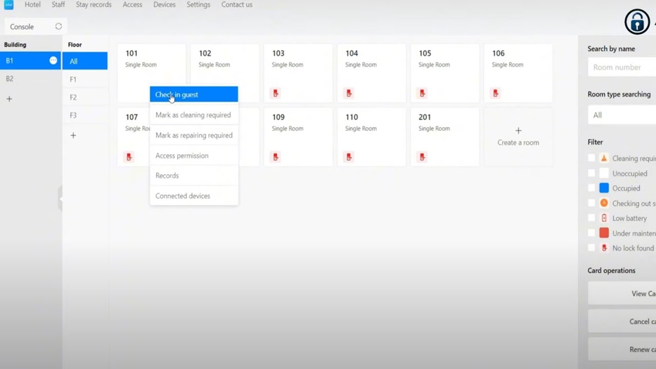 How to Issue Key Cards, Passcodes & E-Keys via  TTHotel Windows App for hotel Guest Check-In?