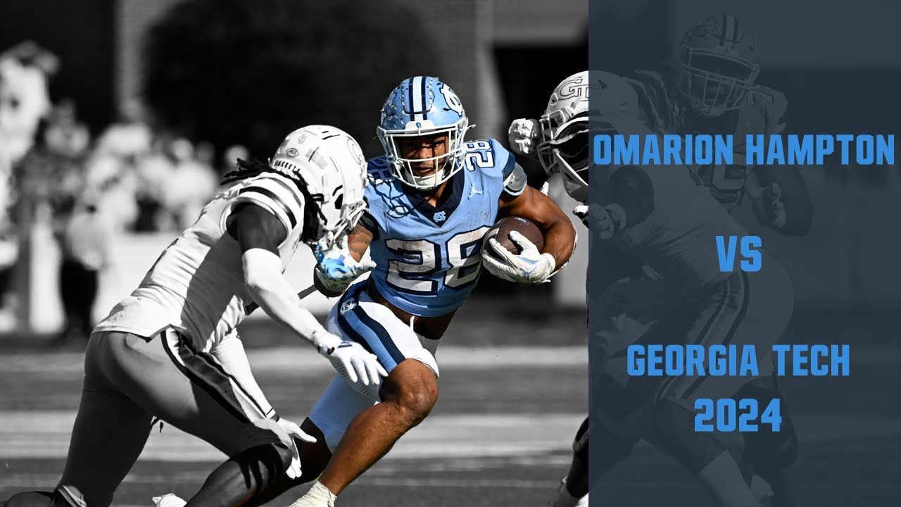 Omarion Hampton vs Georgia Tech 2024