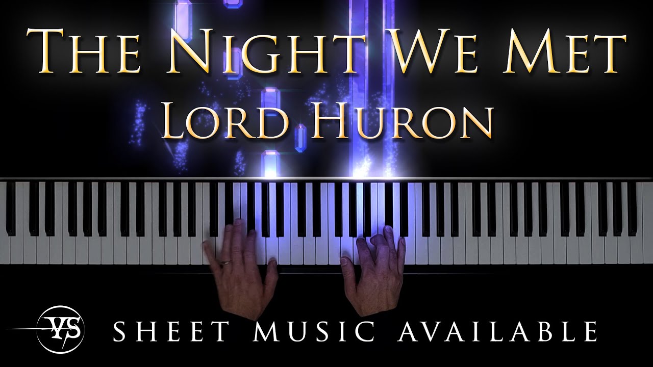 Lord Huron - The Night We Met (Medium Easy Piano Cover)
