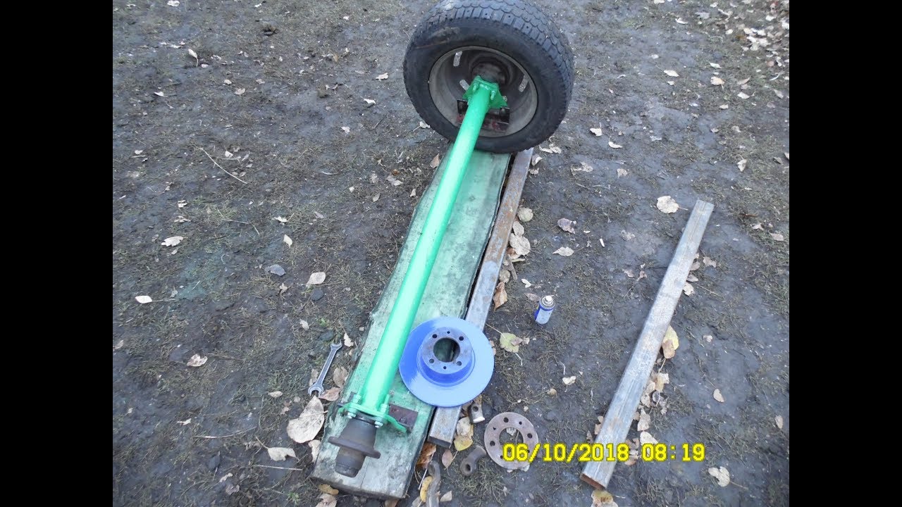 Trailer. Axis. The hub of the VAZ 2101-2107.Прицеп. Ось. Ступица ВАЗ 2101-2107.