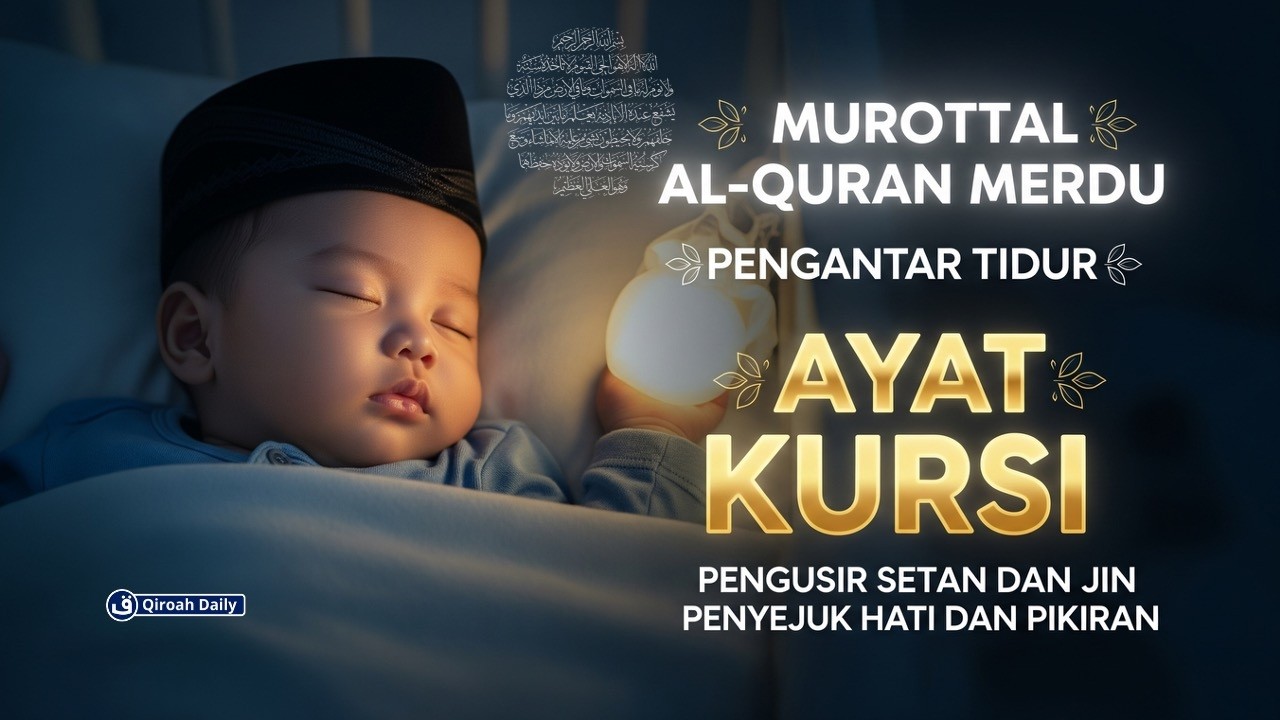 MUROTTAL AYATUL KURSI MERDU PENGANTAR TIDUR | PENYEJUK HATI DAN PIKIRAN | PENGUSIR SETAN DAN JIN