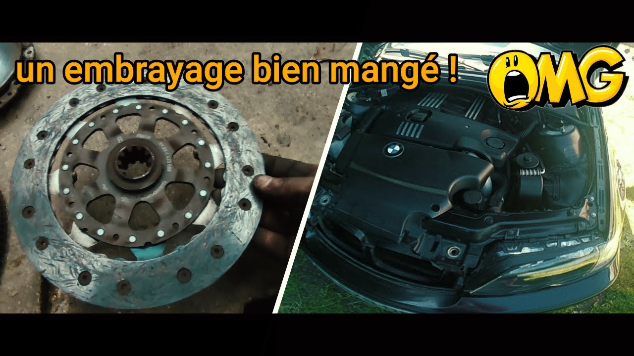embrayage bien usé ! 😥 on remplace tout ça . #mécanique #bmw #bmwe46 #320d #embrayage #mecanicien