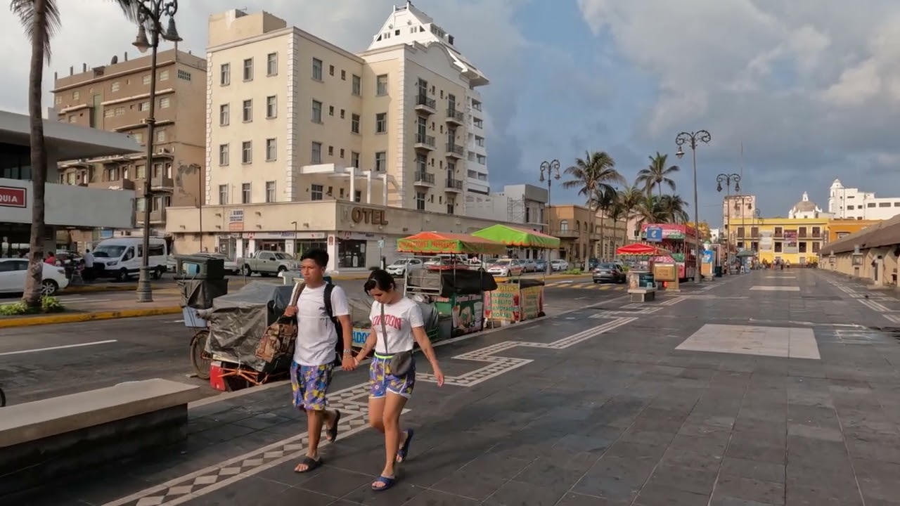 [4K] Veracruz Puerto Centro, nunca antes visto- Walking tour-Impresionante calidad, Immersive sound!