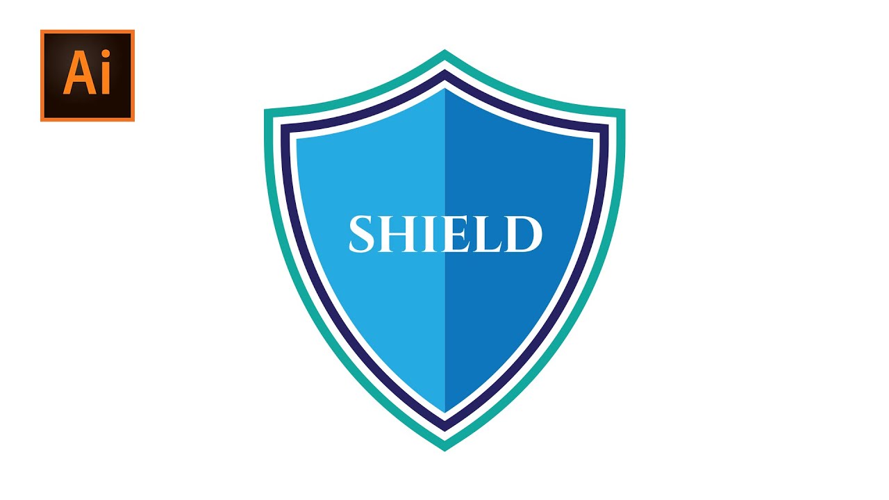SHIELD DESIGN || Easy Tips and Tricks to Design a Shield Logo in Adobe Illustrator CC