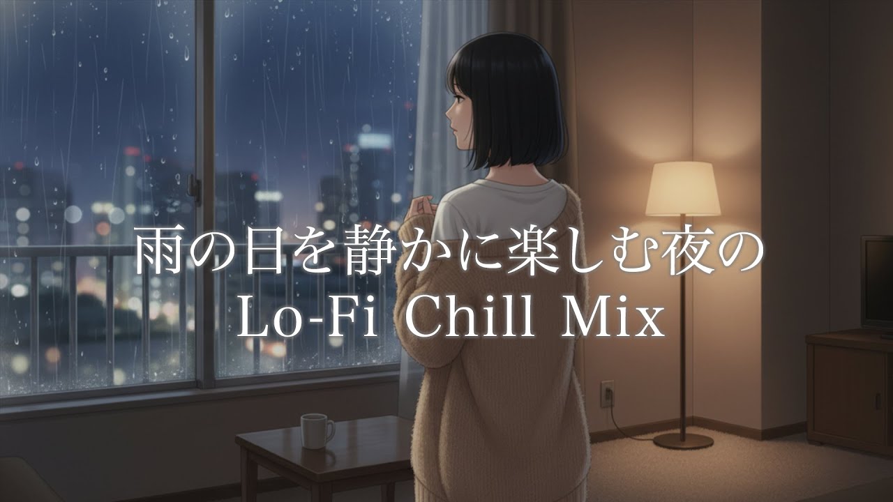 【洋楽】雨の日を静かに楽しむ夜のLo-Fi Chill Mix｜Rainy Night Relax Mix｜Calm & Cozy Playlist｜ローファイ・チル・リラックス