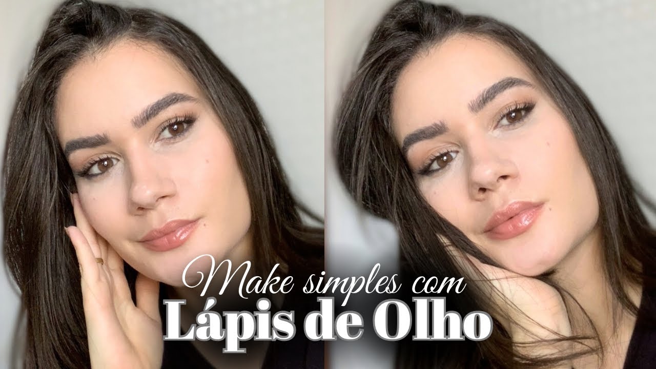 MAKE SIMPLES COM LÁPIS DE OLHO | FÁCIL E RÁPIDA