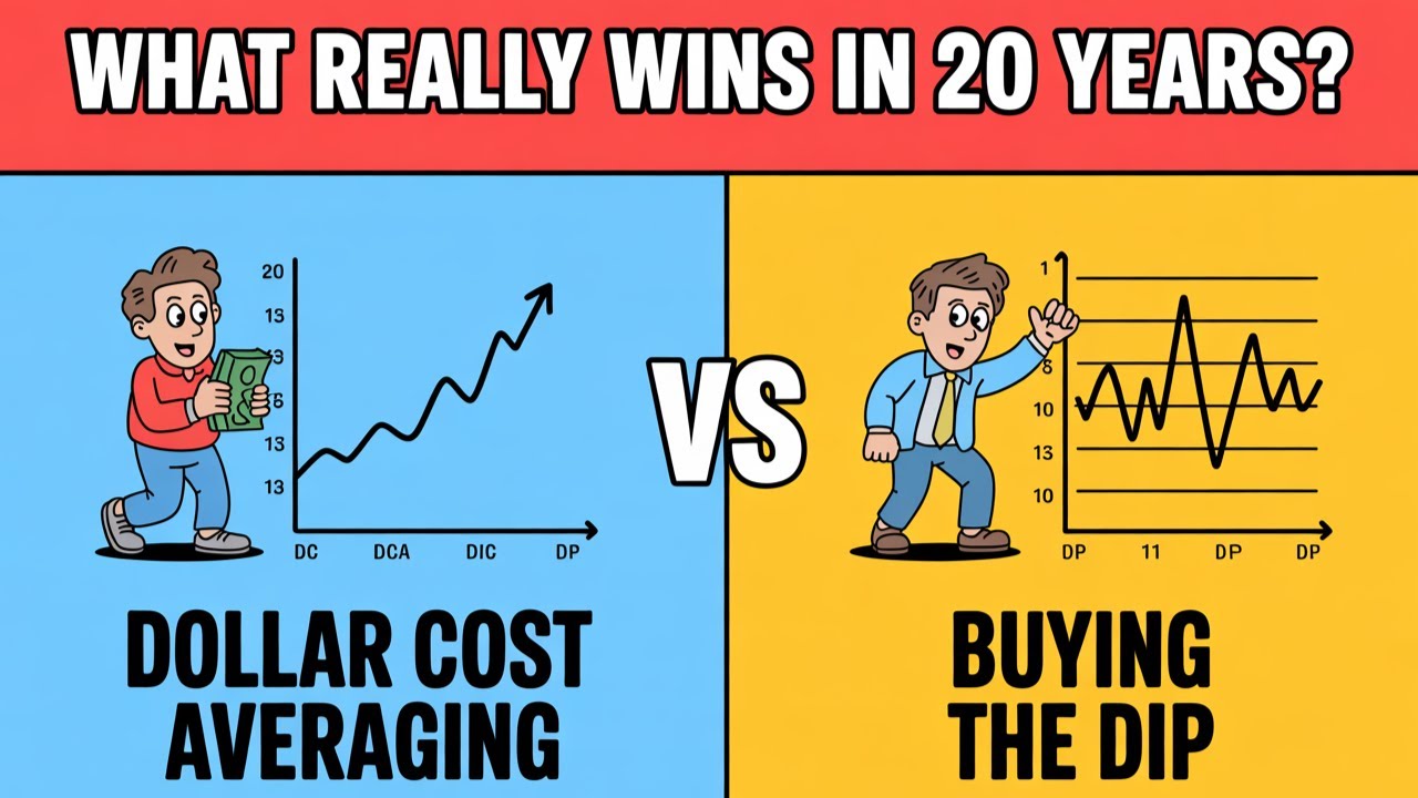 Dollar Cost Averaging vs Buying the Dip (What Actually Wins in 20 Years)