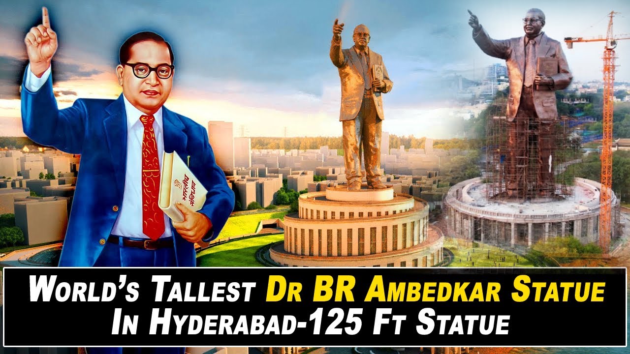 Dr BR Ambedkar Statue 125 Feet Tall | World's Tallest Statue | BR Ambedkar | Secretariat Hyderabad