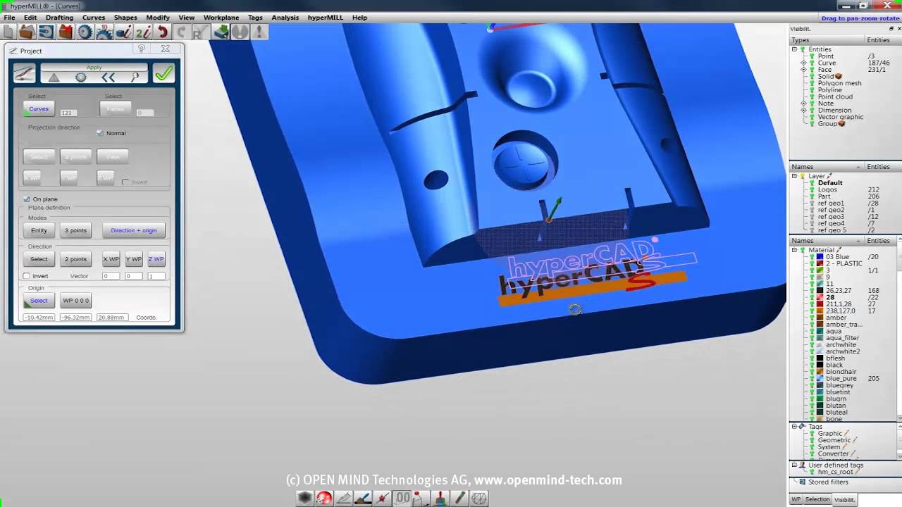 CAD for CAM software: hyperCAD-S - Tutorial Part 9 - Curves