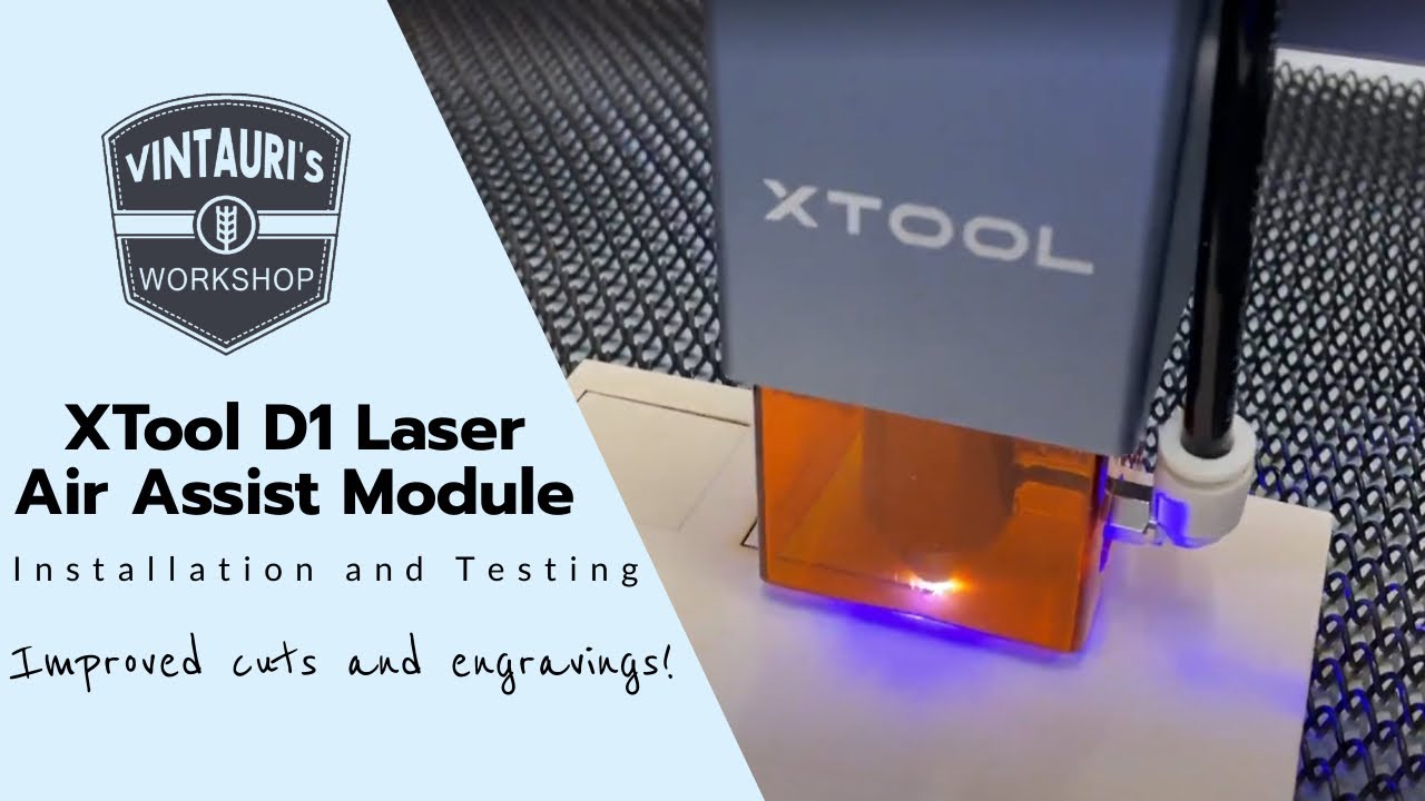 Модуль лазерной воздушной поддержки XTool D1 | Установка и тестирование
