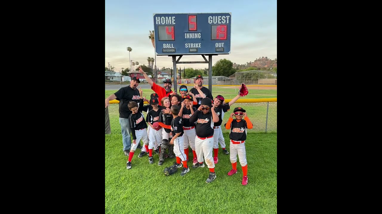 Lake Murray Little League Minors Giants - Undefeated Champions 20-0