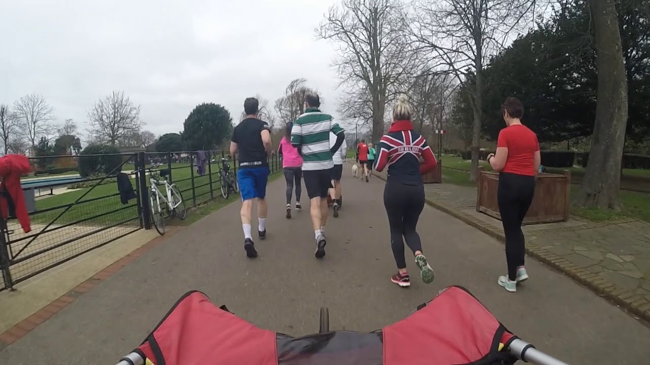 ParkRun Bognor Regis onboard a double buggy 12th Jan, 2019