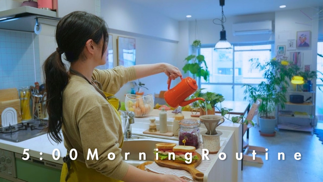 AM5:00 Подъём 🌤️ Утренняя рутина японской домохозяйки｜Домашний BENTO 🍱｜Тихая зима в Токио｜Vlog