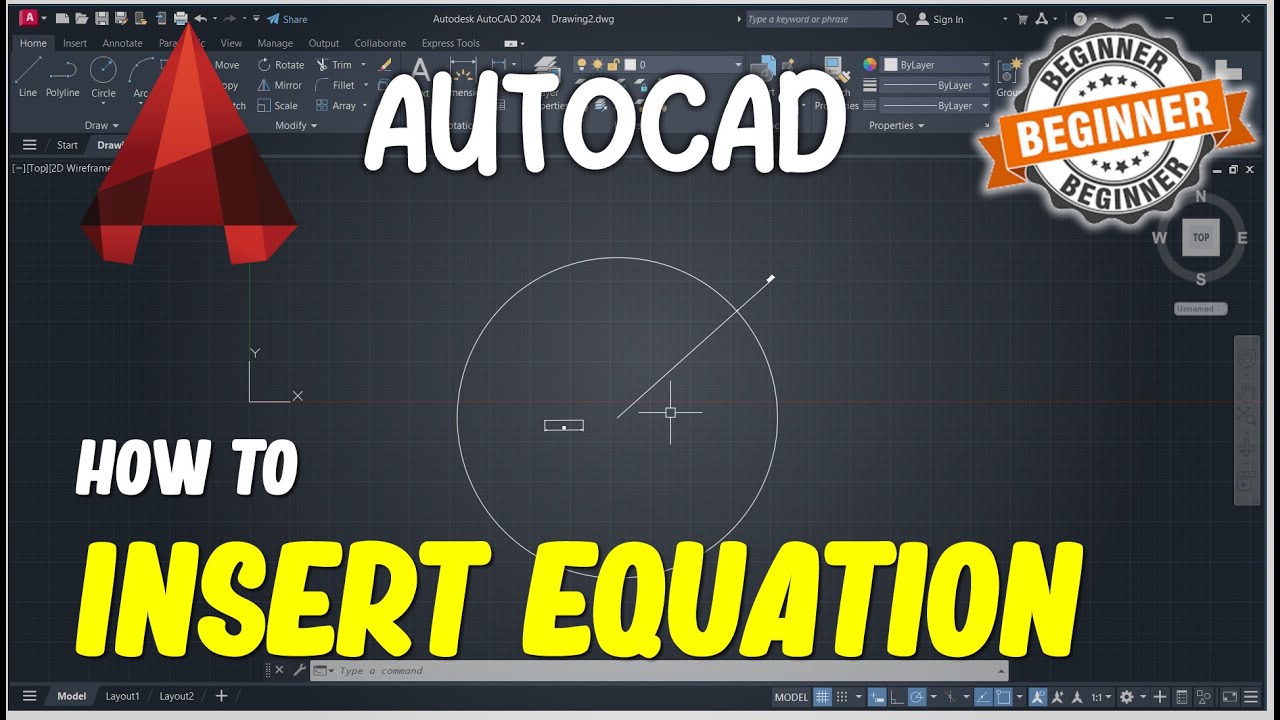 AutoCAD How To Insert Equation