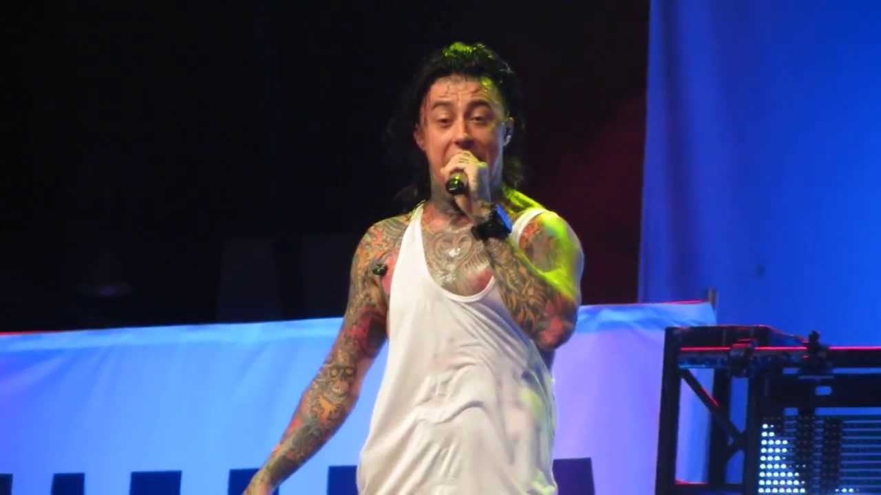 Falling in Reverse performing 