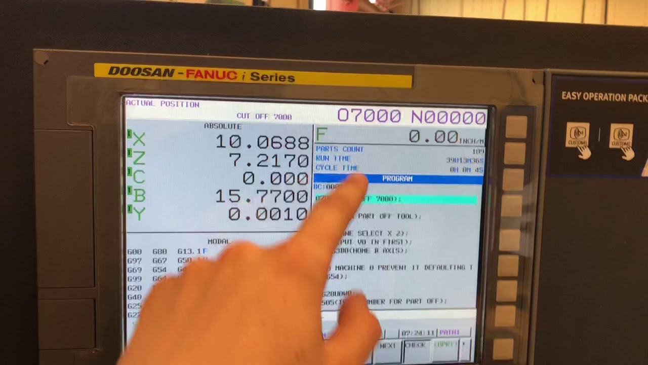 DOOSAN Control Button Layout