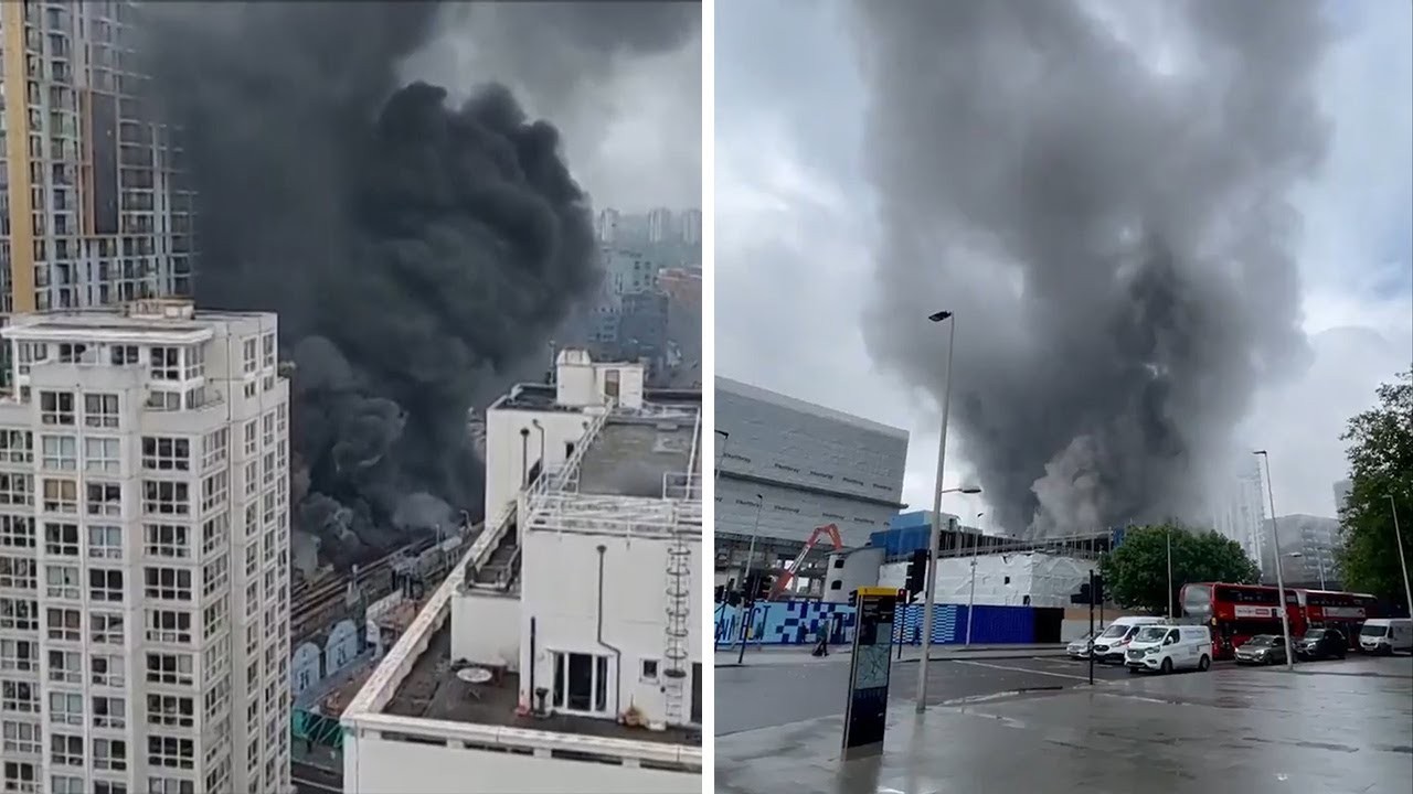 Elephant & Castle: Huge fire underneath station sends piles of smoke into London sky