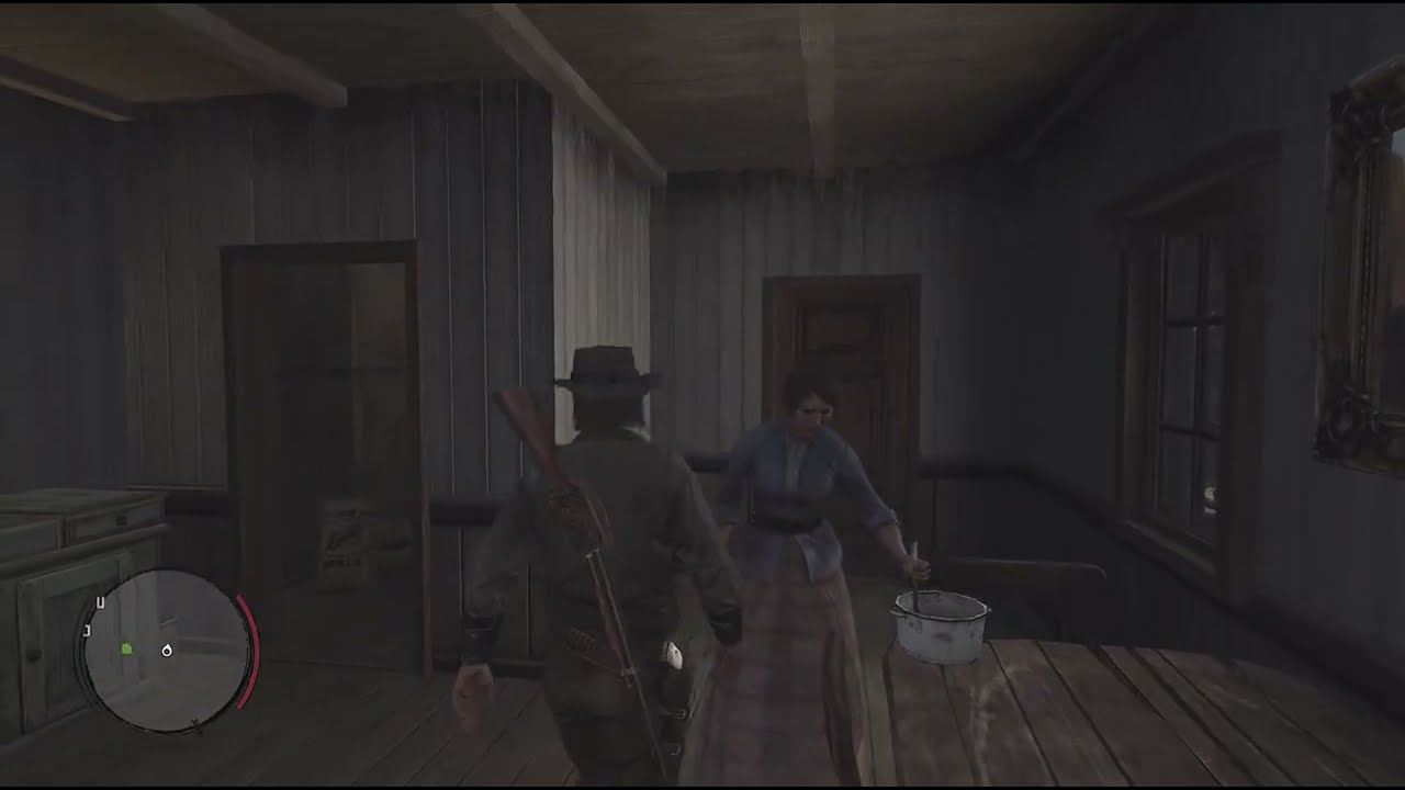 Red Dead Redemption realizing She REALLY Cant Cook its empty