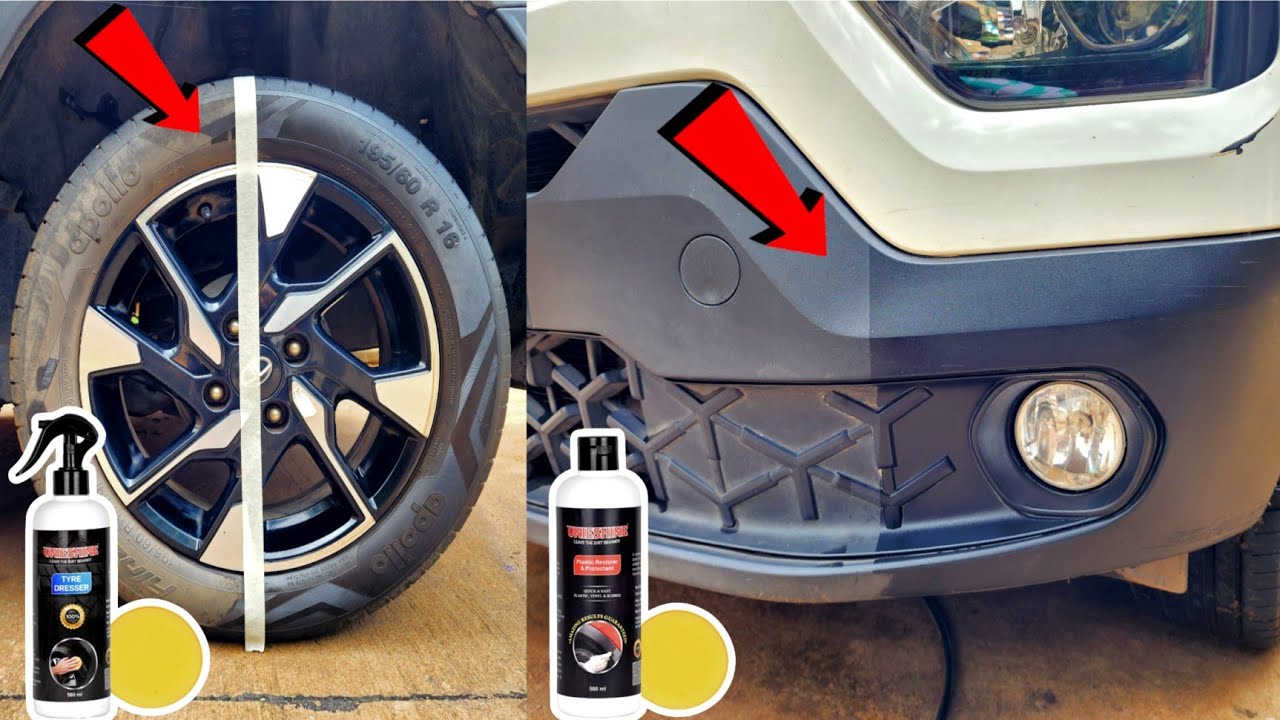 Unieshine Tyre Dresser Polish & Plastic Restorer Protectant Polish Review | 100% Working | nitto rai