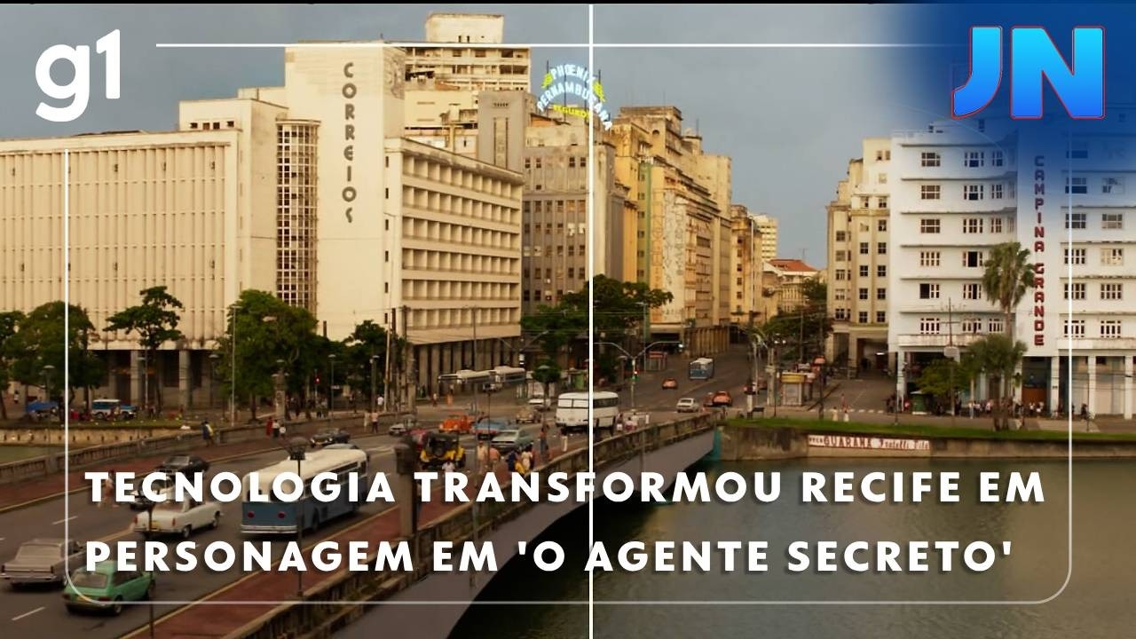 Jornal Nacional: Tecnologia de efeitos transformou Recife em personagem de 'O Agente Secreto'