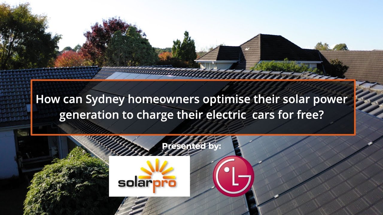 How can Sydney homeowners optimise their solar power generation to charge their electric cars free?