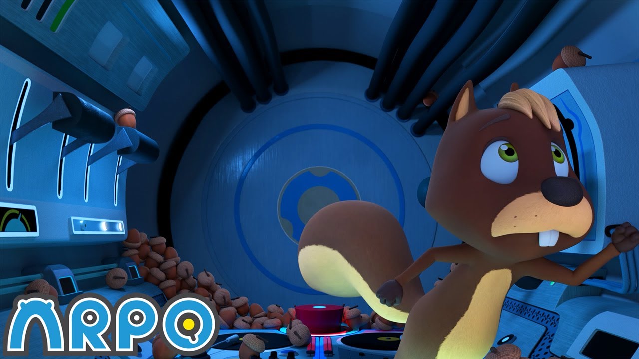 The Squirrel is STUCK!! Acorn Disaster! | ARPO Funny Robot Cartoons for Kids