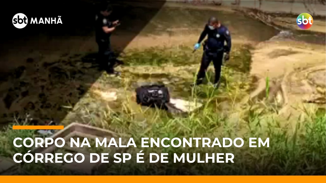 Corpo encontrado dentro de mala abandonada em córrego de SP é de mulher | #SBTManhã