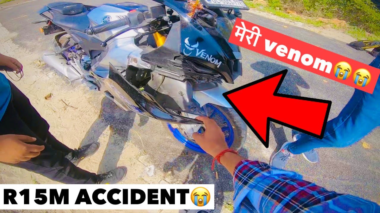 R15M CRASH😭 ॥ज़रा सी गलती ओर इतना भारी नुक़सान😱