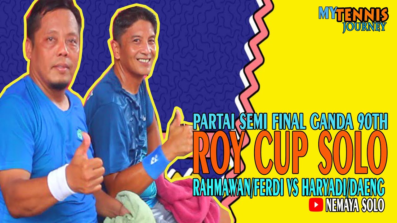 My Tennis Journey. Partai Semi Final Ganda 90 Tahun Roy Cup Solo 2023.