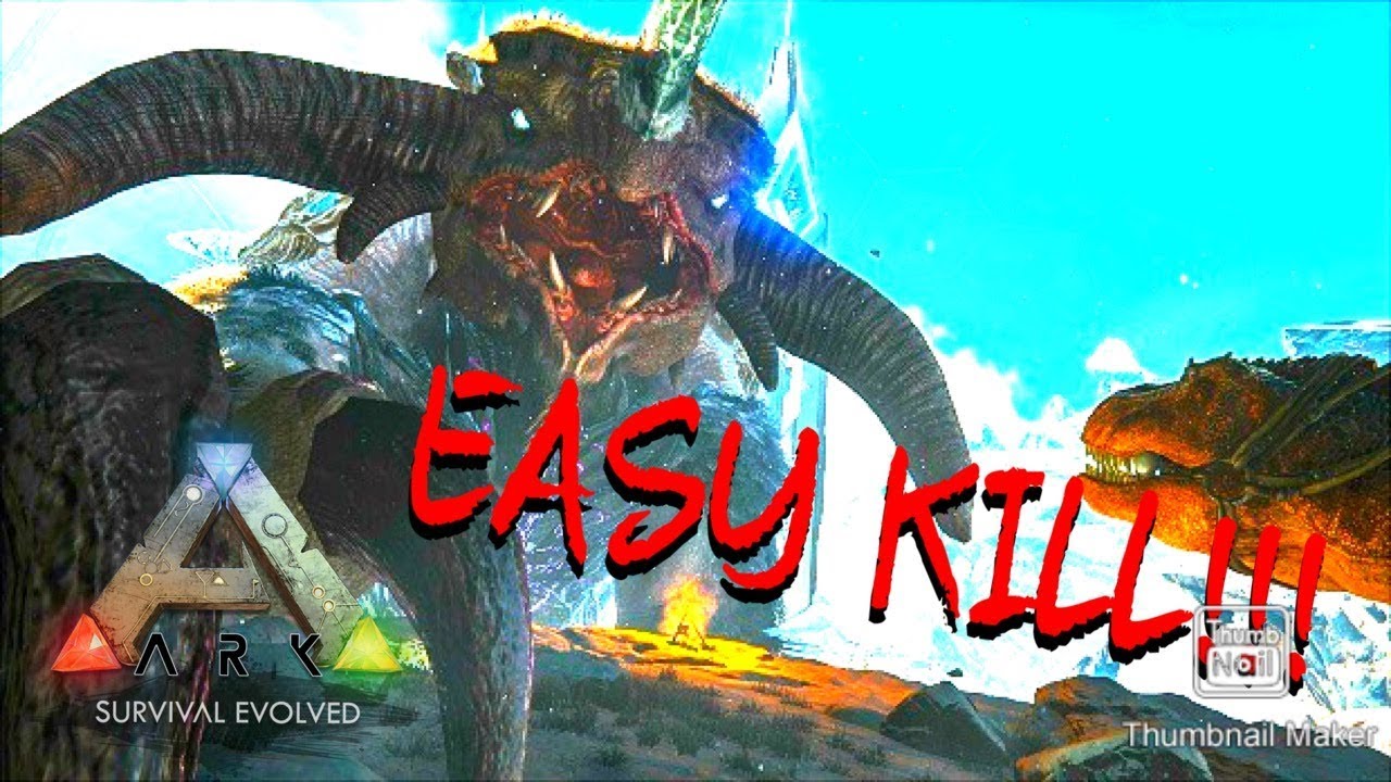 *SOLO* Ark Ice Titan Easy Kill!!! Easiest Way