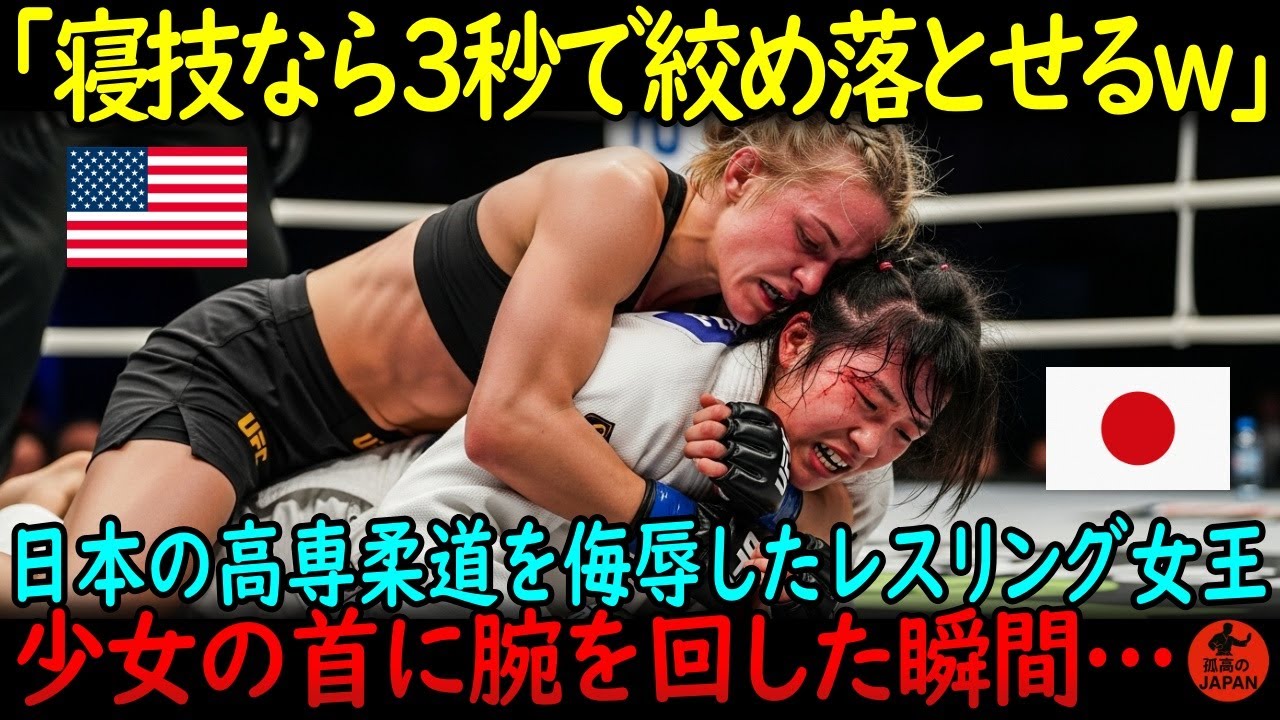 「寝技しちゃっていいの？終わるよｗ」米国のレスリング女王と日本の少女がMMAで対戦&hellip;侮辱された少女は高専柔道の強豪だった【海外の反応】