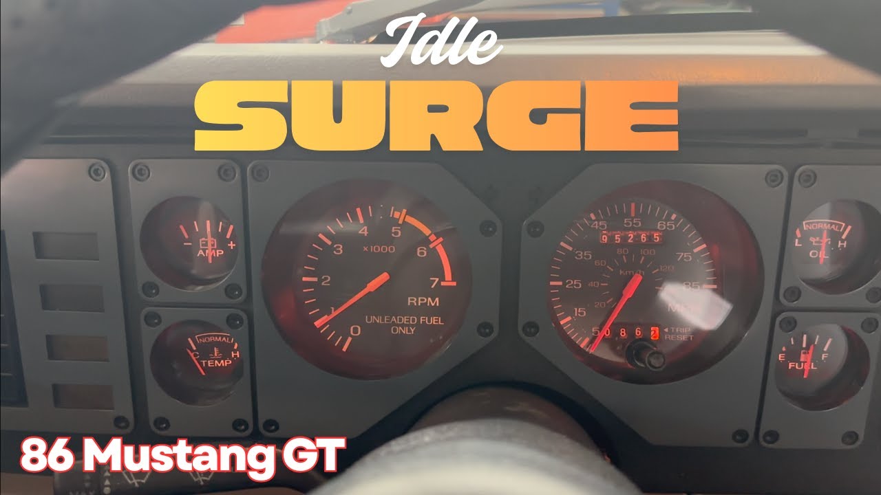 У Mustang GT 5.0 1986 года выпуска: нестабильный холостой ход, скрип рулевого колеса, перегорела ...